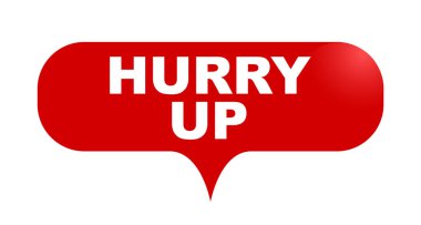 Kırmızı vektör kabarcık afiş acele