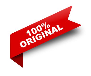 Kırmızı vektör afiş şerit % 100 orijinal