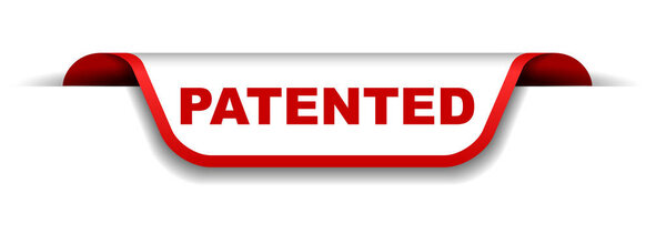 red and white banner patented