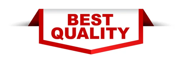 Banner vermelho e branco melhor qualidade —  Vetores de Stock
