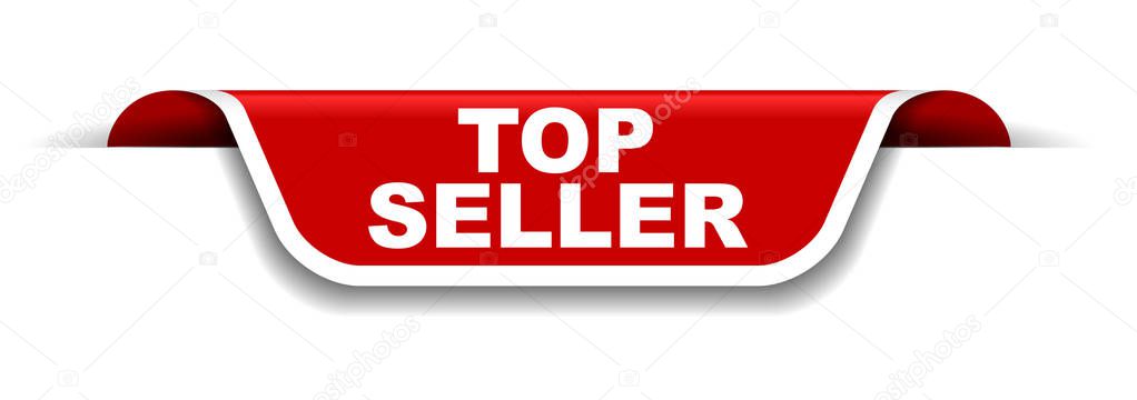 red and white banner top seller