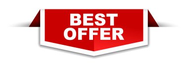 Kırmızı ve beyaz afiş en iyi teklif