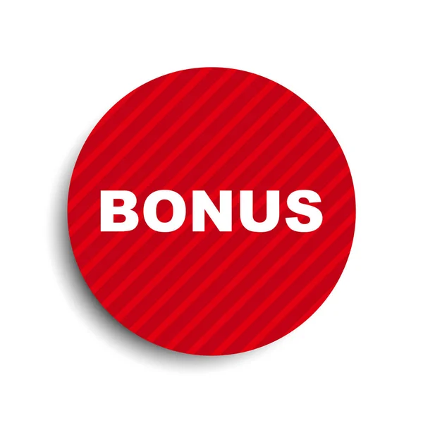 Rode cirkel spandoek element bonus — Stockvector