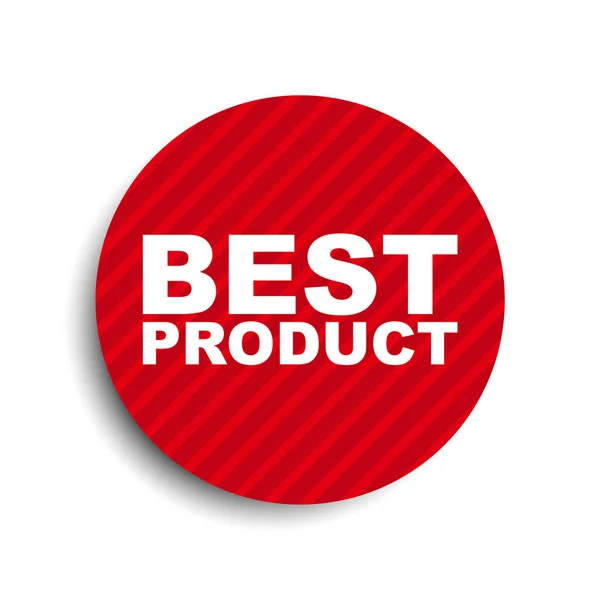 Červený kruh banner prvek nejlepší produkt — Stockový vektor