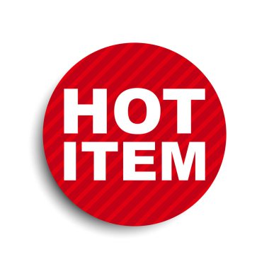 kırmızı daire başlık öğesi sıcak öğesi