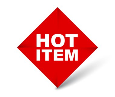 Kırmızı vektör afiş sıcak öğesi