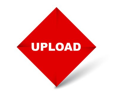 Kırmızı vektör afiş yükleme