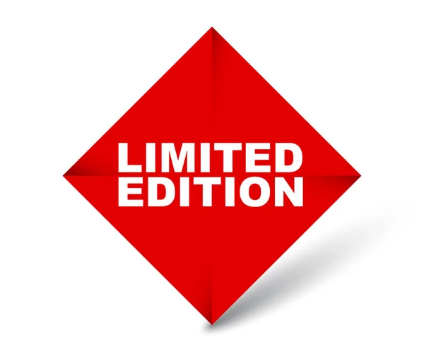 Banner vector rojo edición limitada — Vector de stock
