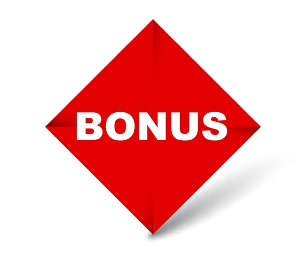 Rode vector banner bonus — Stockvector