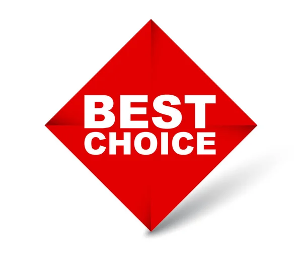 Red vector banner best choice — Stock Vector