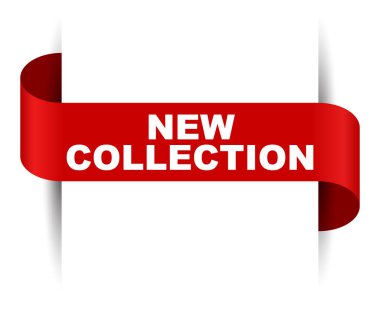 Kırmızı vektör afiş yeni koleksiyon