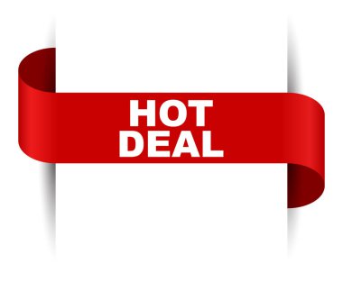 Kırmızı vektör afiş sıcak fırsat
