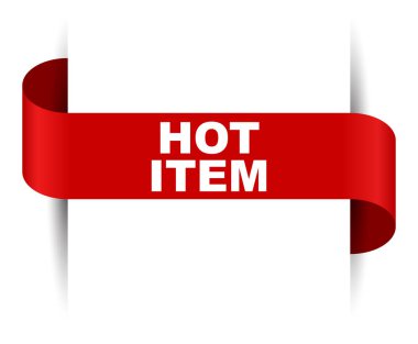 Kırmızı vektör afiş sıcak öğesi