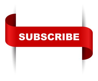 Kırmızı vektör afiş abone