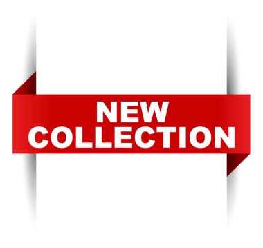 Kırmızı vektör afiş yeni koleksiyon