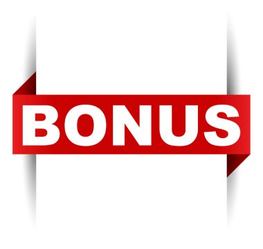 Kırmızı vektör afiş bonus