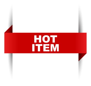 Kırmızı vektör afiş sıcak öğesi