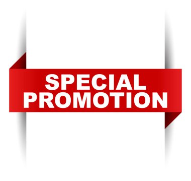 Kırmızı vektör afiş özel promosyon