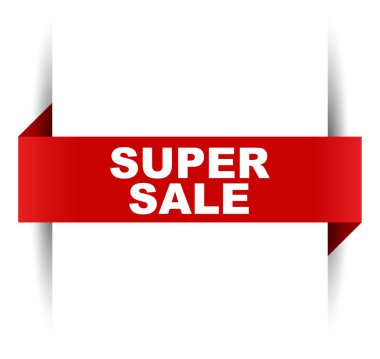 Kırmızı vektör afiş süper Satılık