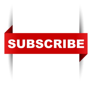 Kırmızı vektör afiş abone