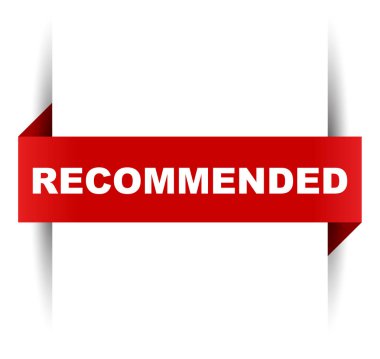 tavsiye edilen kırmızı vektör afiş