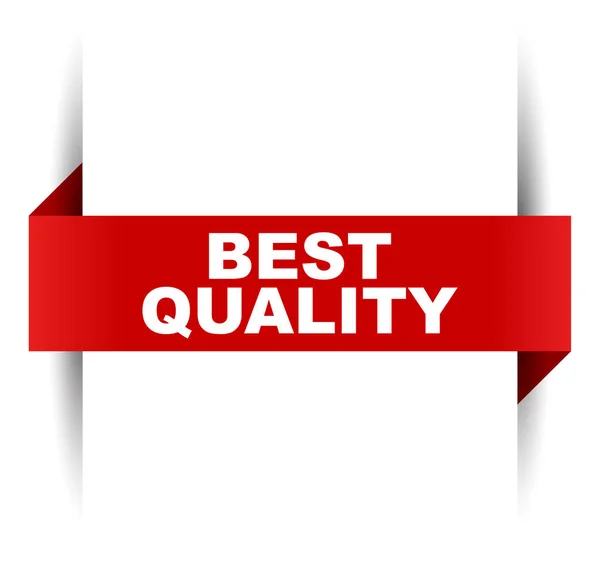 Piros vector-banner legjobb minőségű — Stock Vector