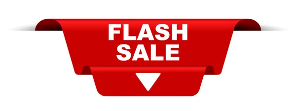 Κόκκινο διάνυσμα banner flash πώληση — Διανυσματικό Αρχείο
