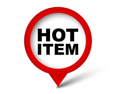 Kırmızı vektör afiş sıcak öğesi