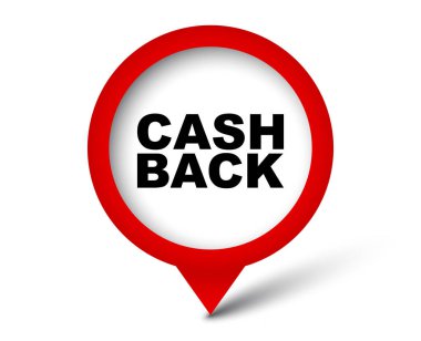 Kırmızı vektör afiş nakit geri