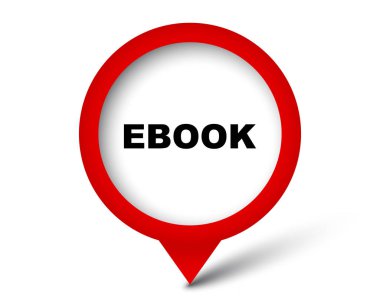 Kırmızı vektör afiş ebook