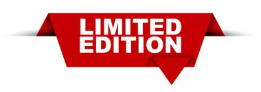 Kırmızı vektör afiş limited edition