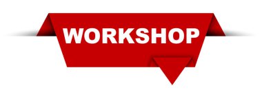 Kırmızı vektör afiş Çalıştayı