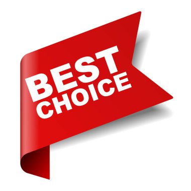 Kırmızı vektör afiş en iyi seçim