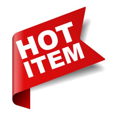 Kırmızı vektör afiş sıcak öğesi