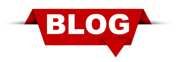 Red vector banner blog — Stock Vector