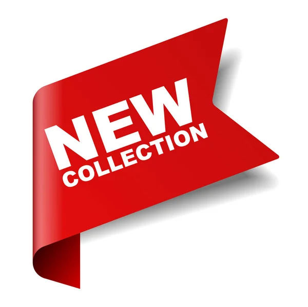 Banner vector rojo nueva colección — Archivo Imágenes Vectoriales