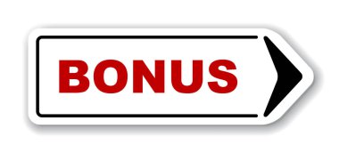 Kırmızı vektör afiş bonus
