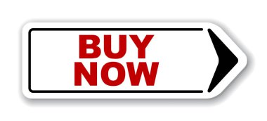 Kırmızı vektör afiş satın şimdi