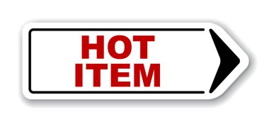 Kırmızı vektör afiş sıcak öğesi