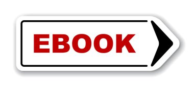 Kırmızı vektör afiş ebook