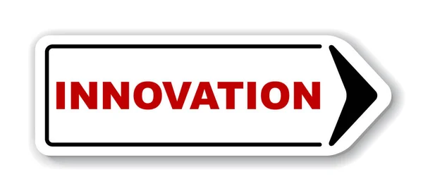 Innovación banner vector rojo — Archivo Imágenes Vectoriales