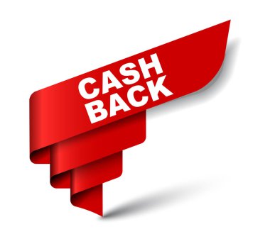 Kırmızı vektör afiş nakit geri