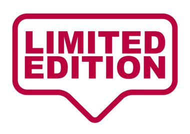 Kırmızı vektör afiş limited edition