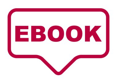 Kırmızı vektör afiş ebook