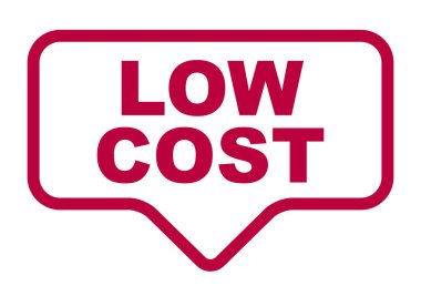 Kırmızı vektör afiş düşük maliyet