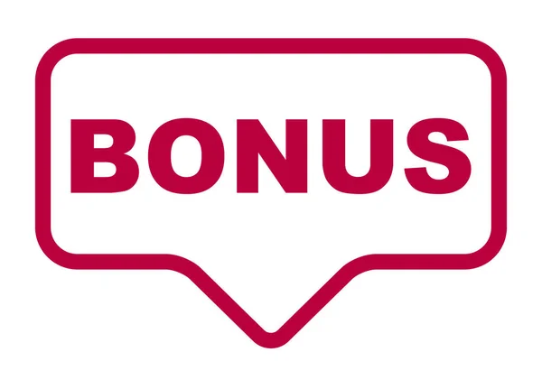 Bonus banner vettoriale rosso — Vettoriale Stock