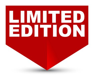 Kırmızı vektör afiş limited edition