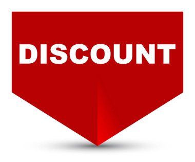 Kırmızı vektör afiş indirim