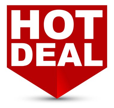 Kırmızı vektör afiş sıcak fırsat