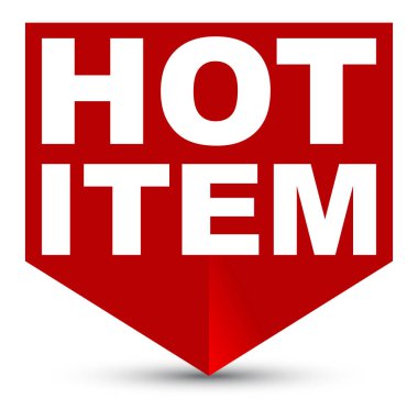 Kırmızı vektör afiş sıcak öğesi